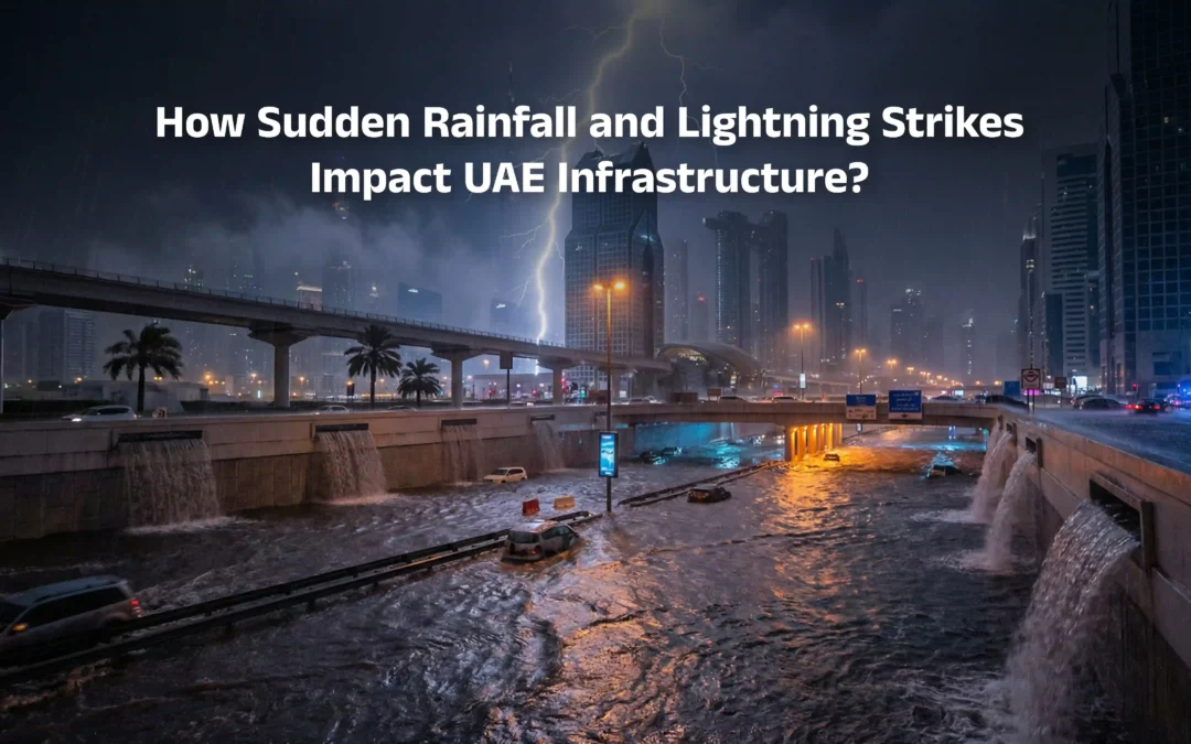 How Sudden Rainfall and Lightning Strikes Impact UAE Infrastructure?